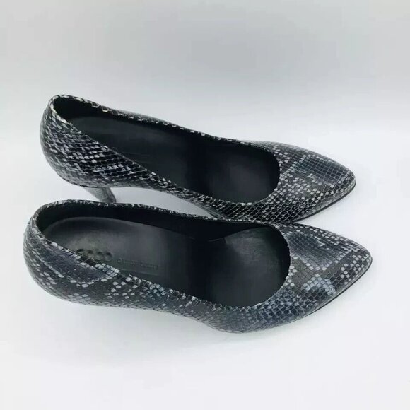 ECCO Womens Shoes Size 9 / EU40 Heels Danish Design Snake Animal Pointed Toe - Picture 2 of 11